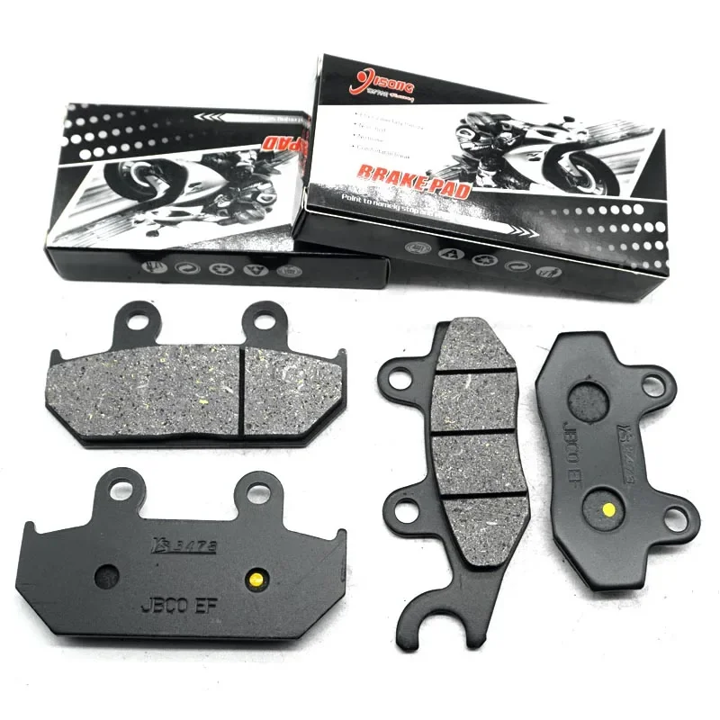 For SUZUKI AN250 AN250SD AN250SK AN250SS AN250SU AN250Z SKYWAVE250 AN250M Motorcycle Front Rear Brake Disc Pads Kit Set