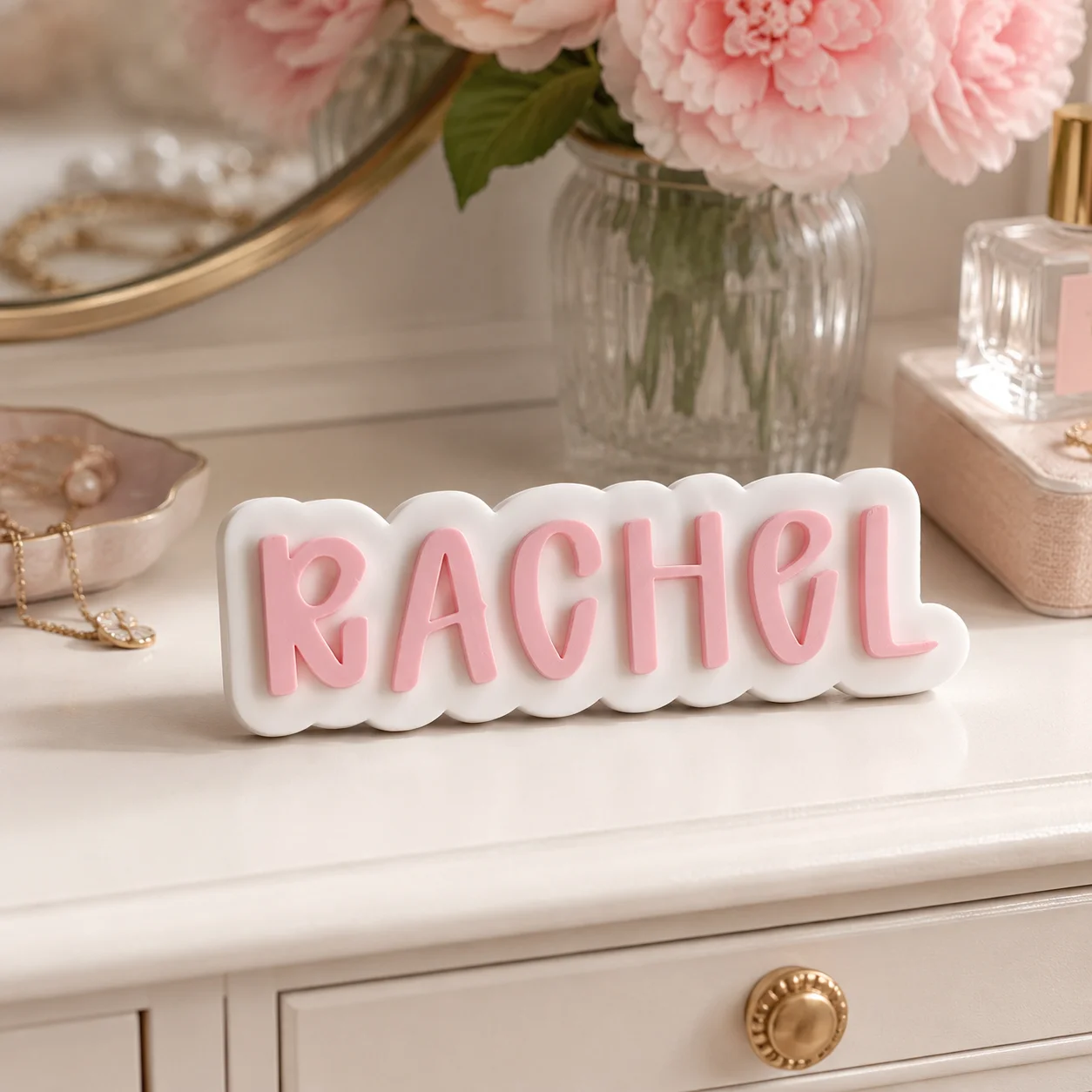 1pc Custom Fashion style PVC Wooden Name Plaque,Bedroom Room Table Decor,Wedding Birthday summer Graduation Christmas Gift