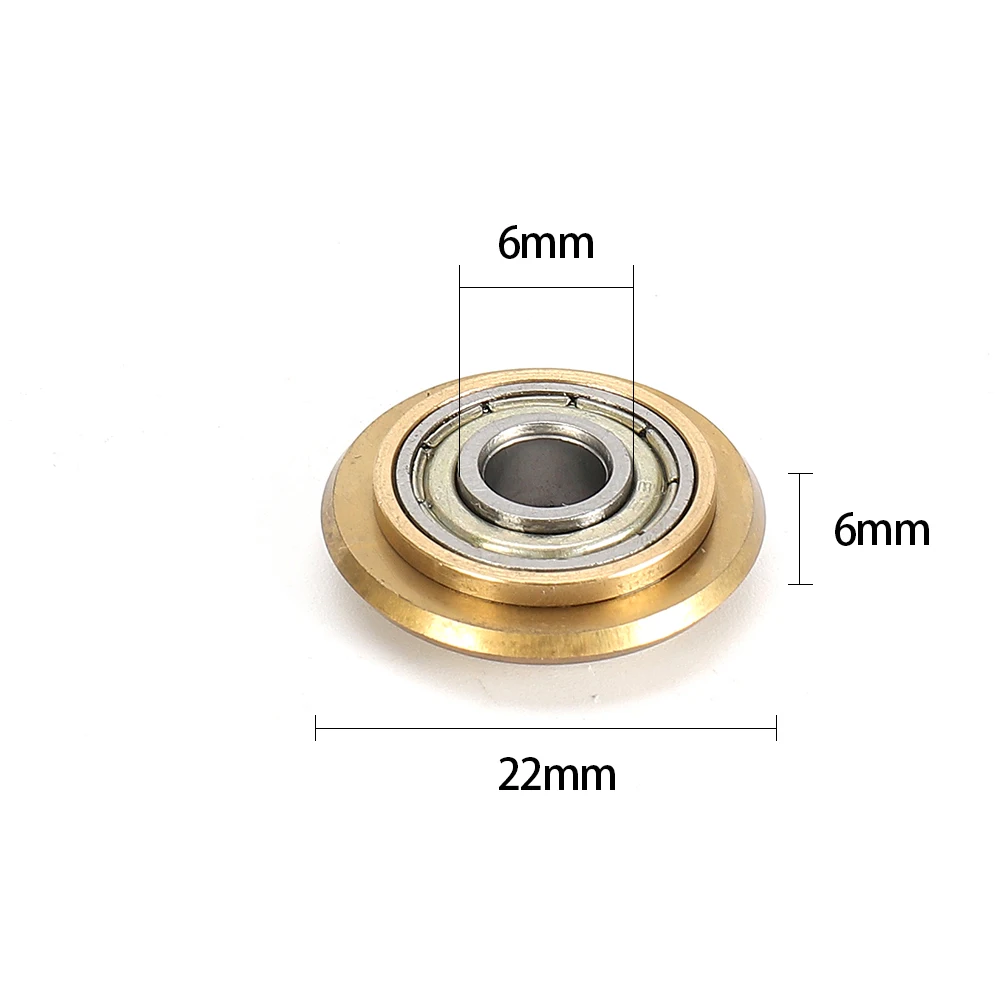 Wheel glass cutter Bearing Cutter Wheel 1pcs 1x 22*6*6mm 5-15mm Carbide Bearing Tile Ceramic Gold Tungsten + carbide New