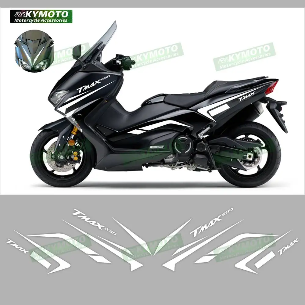 

For Yamaha TMAX530 TAMX 530 2017-2019 reflective stickers motorcycle accessories body racing motorcycle accessories body decals