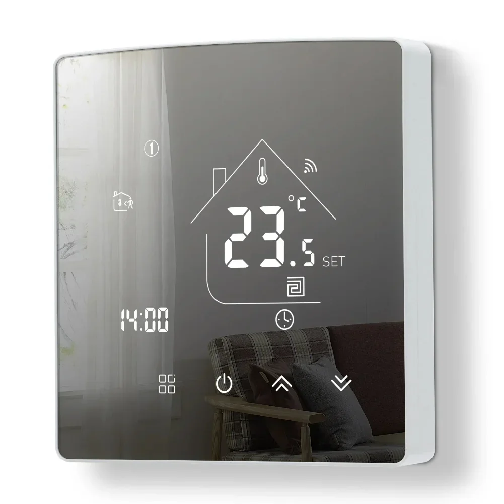 Boiler Control Heating Thermostat Programmable Schedule 5 C-95 C App Remote Control Frost Protection For Gas Boiler