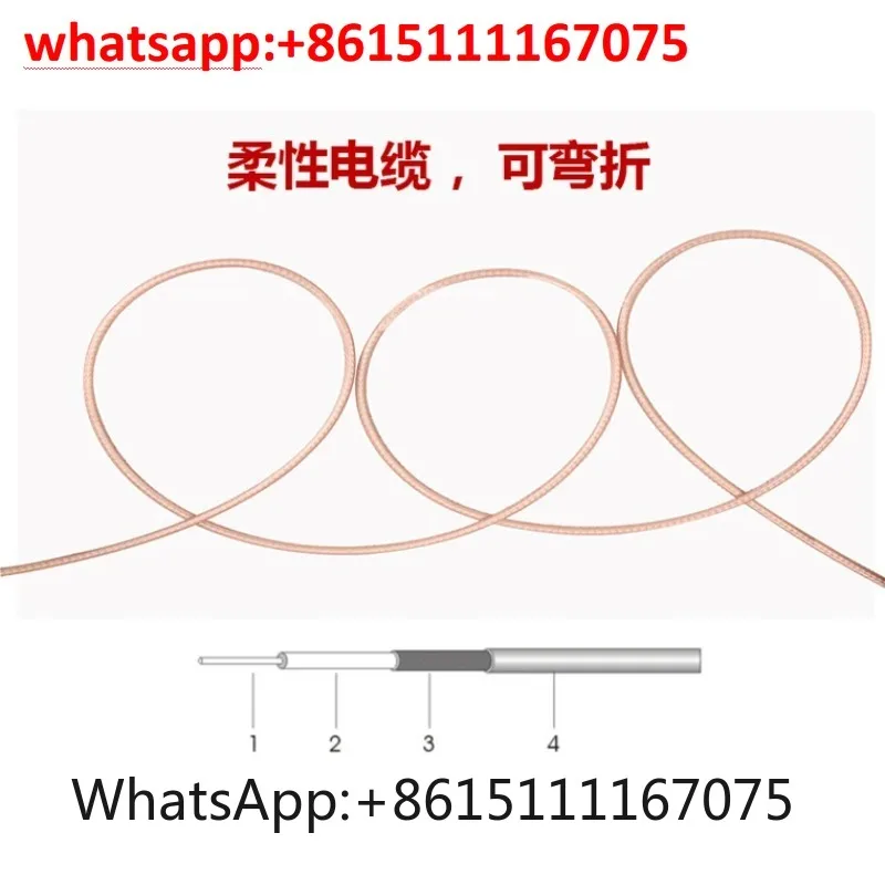 Single End Soldered RG316 Extension Cable, SMA Male Adjustable Wire, PCB Board Adapter Jumper Wire