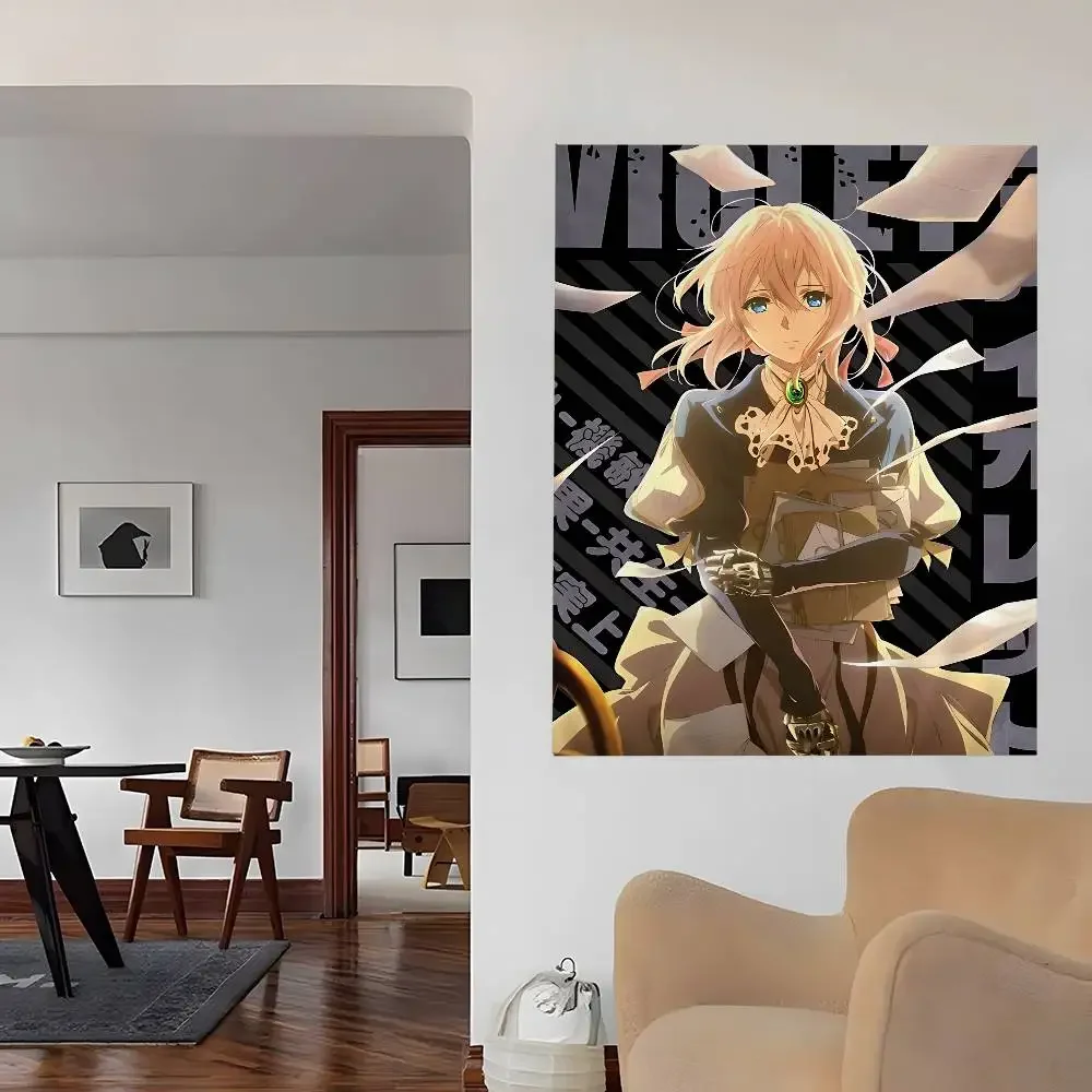 أنيمي البنفسجي Evergarden الكرتون نسيج البوهيمي الجدار المفروشات ماندالا الجدار شنقا ورقة #2