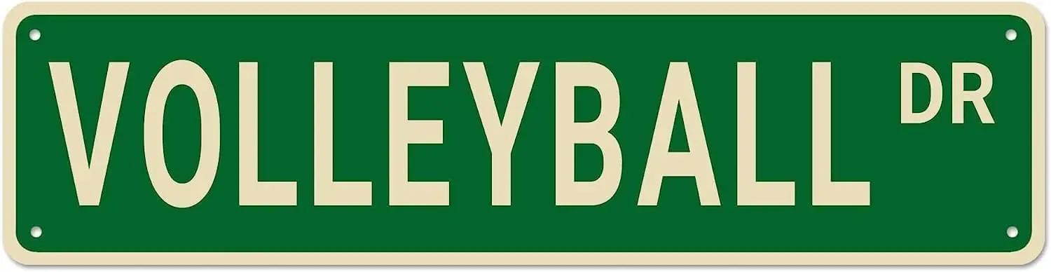 Volleyball Street Signs, Volleyball Decor Volleyball Sign Volleyball Gift, Wall Decor for Home/Kitchen/Man Cave, Quality Metal S