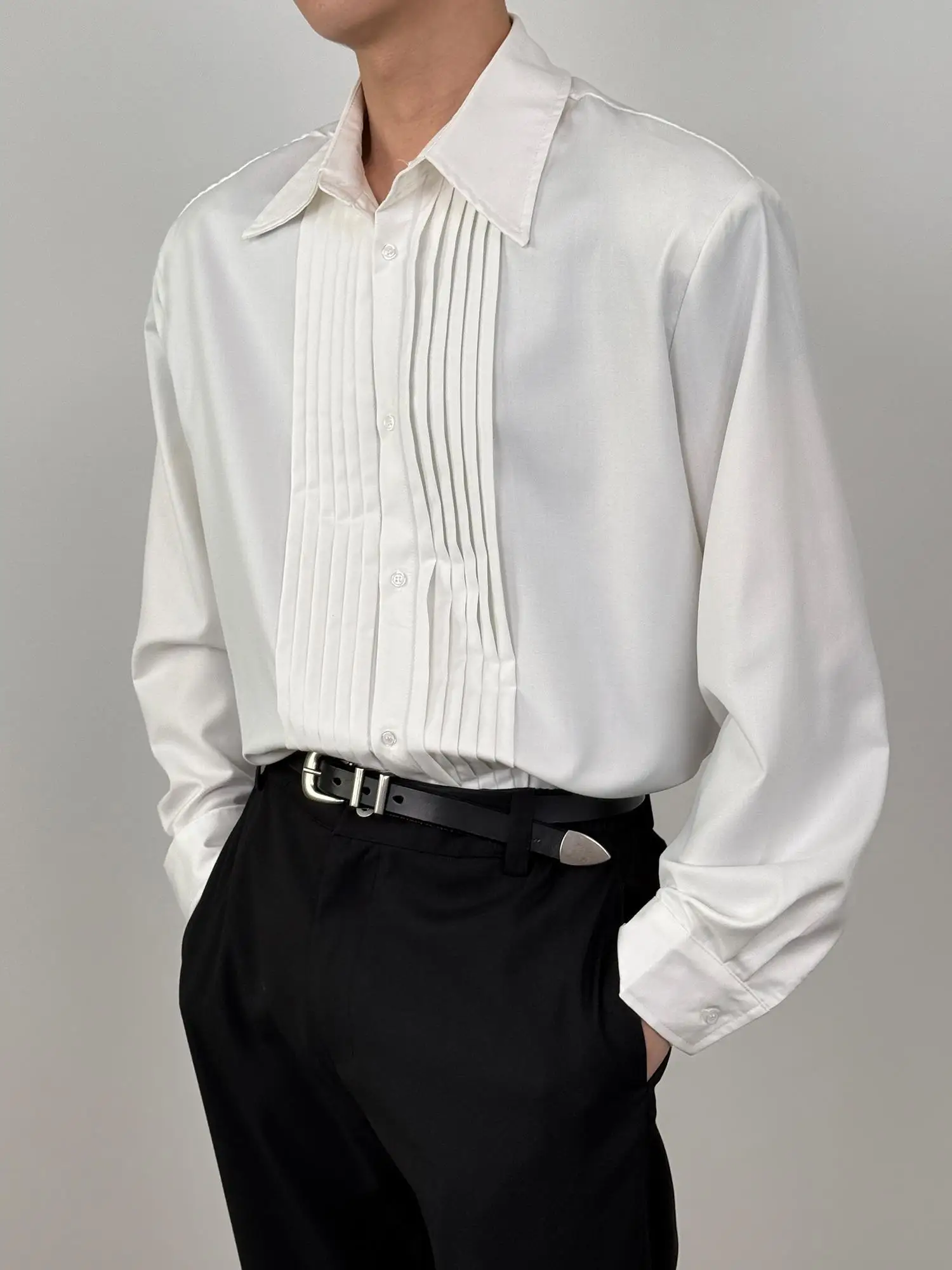 

Мужская повседневная свободная удлиненная куртка с наплечниками, премиум-класса, складная, белая, из полиэстера, весенняя, молодежная, модная...