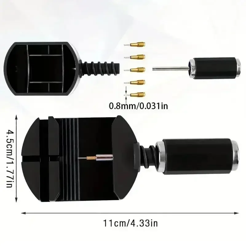 Набор инструментов для удаления звеньев часов, инструмент для ремешка для часов, набор инструментов для ремонта ремешка для цепи для регулировки ремешка для часов