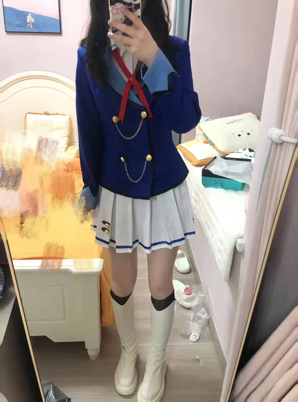 أزياء أنيمي Aikatsu Hoshimiya Ichigo Shibuki Ran Kiriya Aoi أزياء تنكرية لمدرسة ضوء النجوم JK زي الحرم الجامعي شعر مستعار بدلة نسائية كاواي