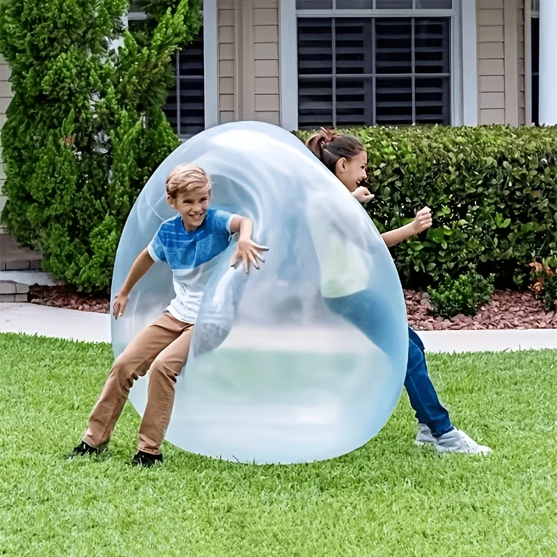 

2-Pack Giant Water Balloons, Transparent TPR Water-Filled Balloons, Durable and Easy to Inflate, Giant Inflatable Water Balloons