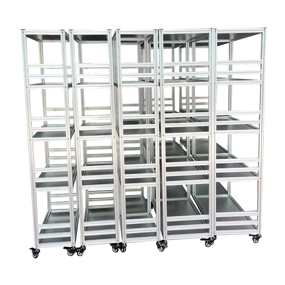 *Customized Industrial Aluminum Profile Frame for Medicine Storage Racking Shelf 4080 5050 6060 T Slot Aluminum Profile