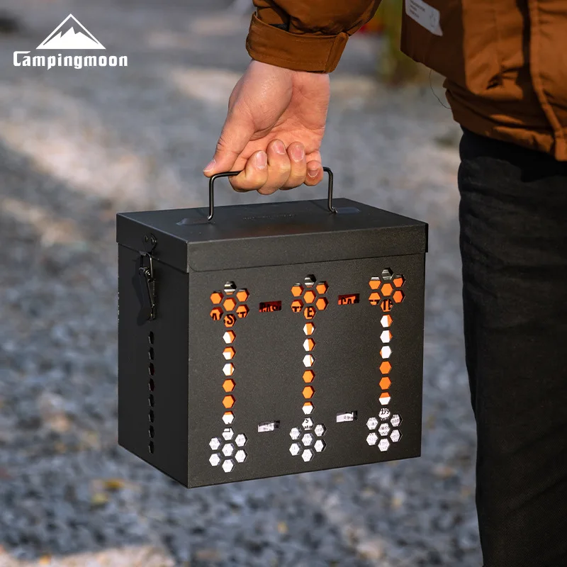 

CAMPINGMOON открытый BKC63 ящик для хранения топлива портативный ящик для хранения кемпингового снаряжения антивыжимающий ящик для хранения