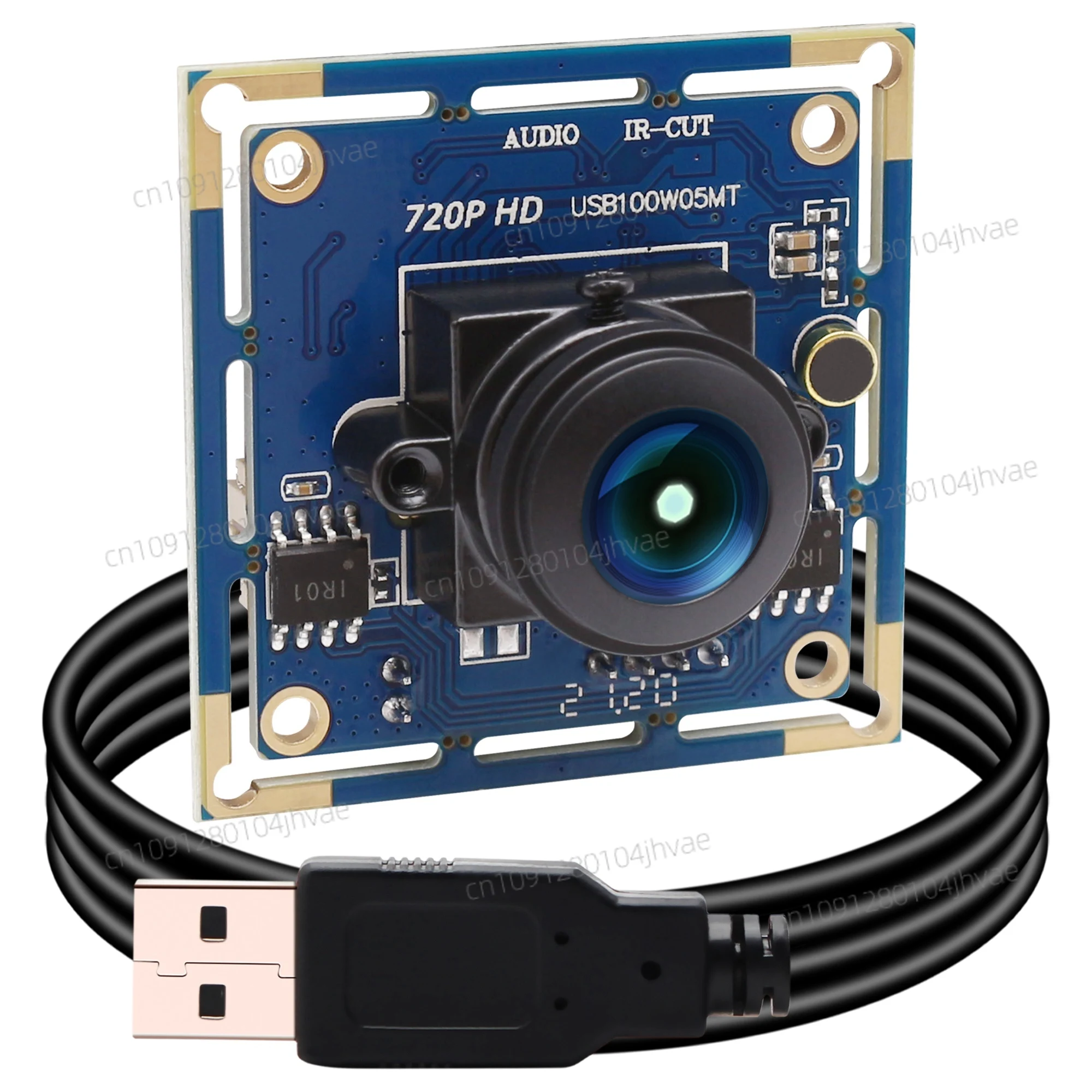 

ELP HD Webcam Built-in Microphone UVC CMOS Color Fisheye Lens Wide Angle Mini USB Security Camera for 360 Video Surveillance