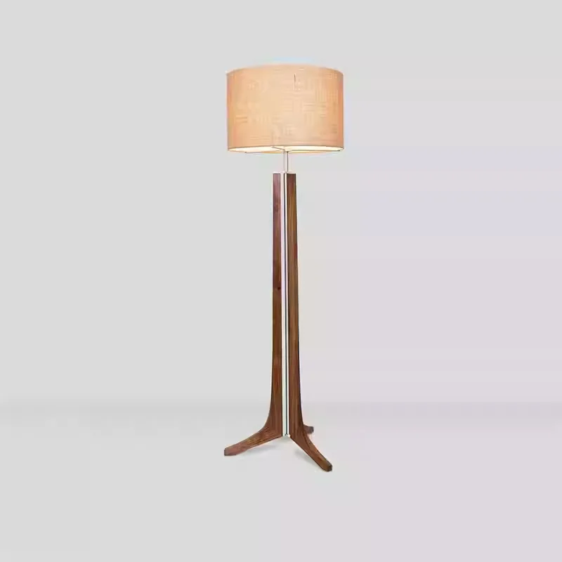 

Japanese-style retro solid wood floor lamp wabi-**** wind B & B hotel tea room living room sofa bedroom art floor lamp