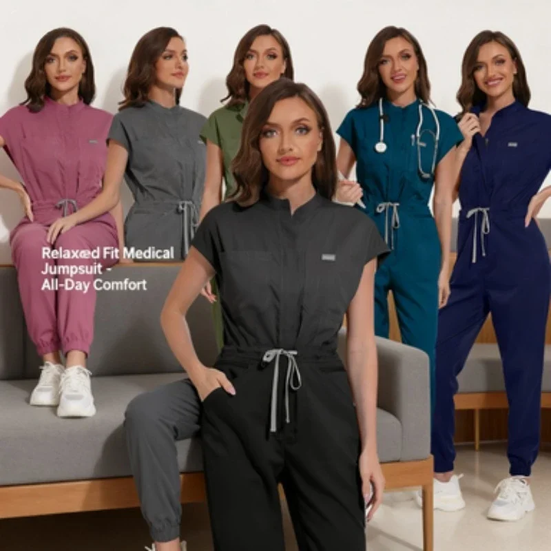 ชุดยูนิฟอร์มโรงพยาบาลคุณภาพสูง - ชุดคลุมแบบไม่มีแขนสำหรับแพทย์และพยาบาล