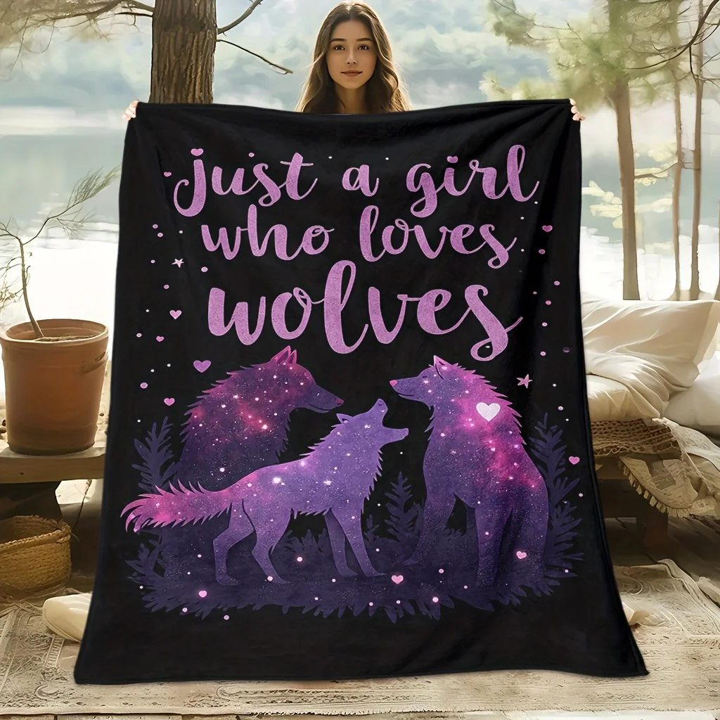 

Top pick1pc Cherry Pattern Blanket Black Red Orange HD Print 100% Polyester All-Season Cooling Family Friends Gift