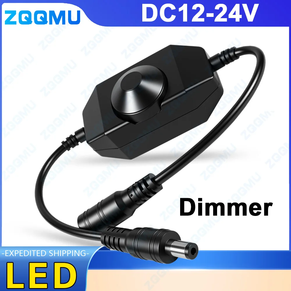 DC12V-24V LED Dimmer Switch COB Brightness Adjustment Controller Driver LED Light Strip Power Controller