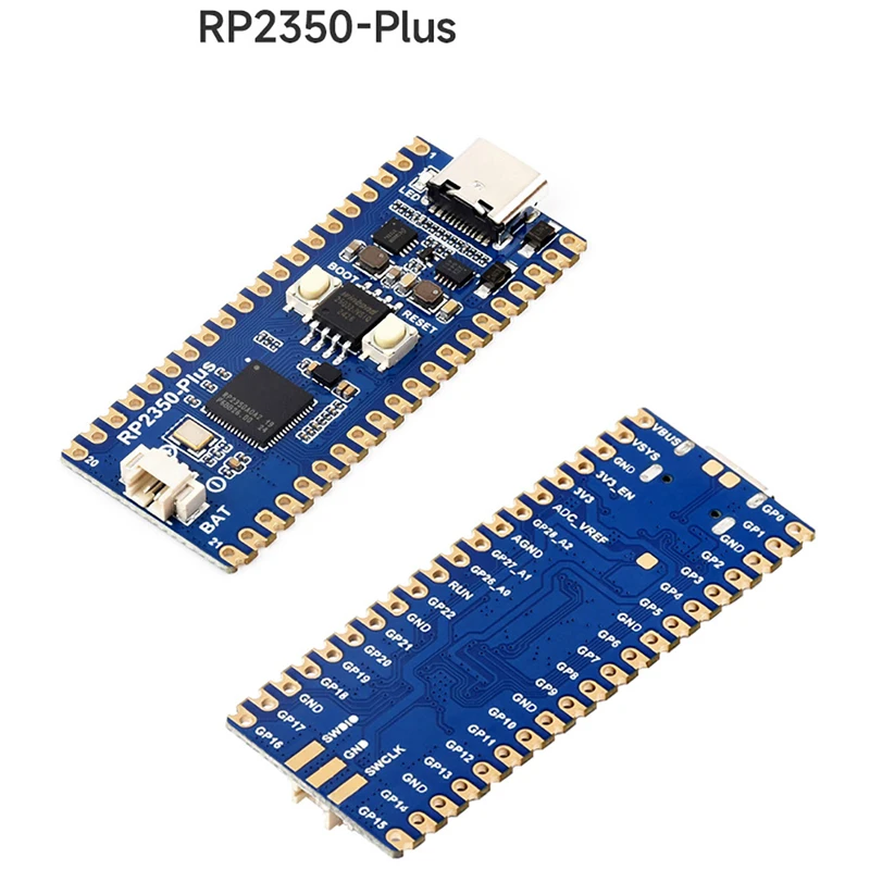 RP2350-Plus para raspberry pi placa de desenvolvimento processador microcontrolador duplo núcleo arquitetura dupla processador rp2350a 4mb flash