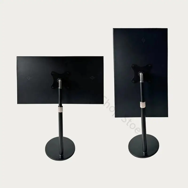 96BA Desktop-Monitorständer für 7 bis 18,5 Zoll Displays, VESA 75 x 75 mm Metallständer mit runder Basis und – Detail 8