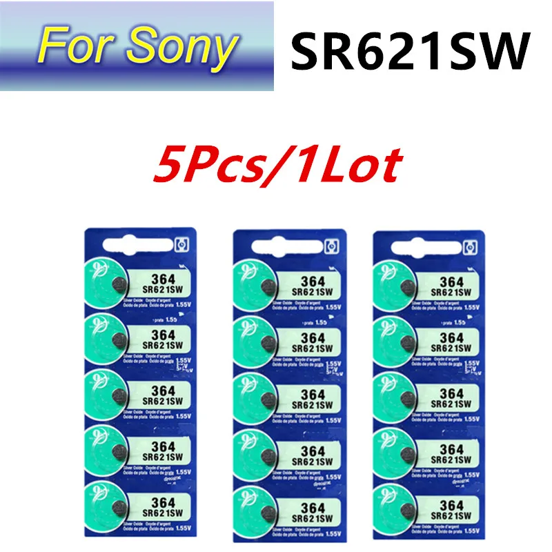 5-50pcs Original For SONY SR621SW AG1 LR621 364 164 531 SR621 SR60 CX60 Button Battery For Watch Toys Remote Cell Coin Batteries