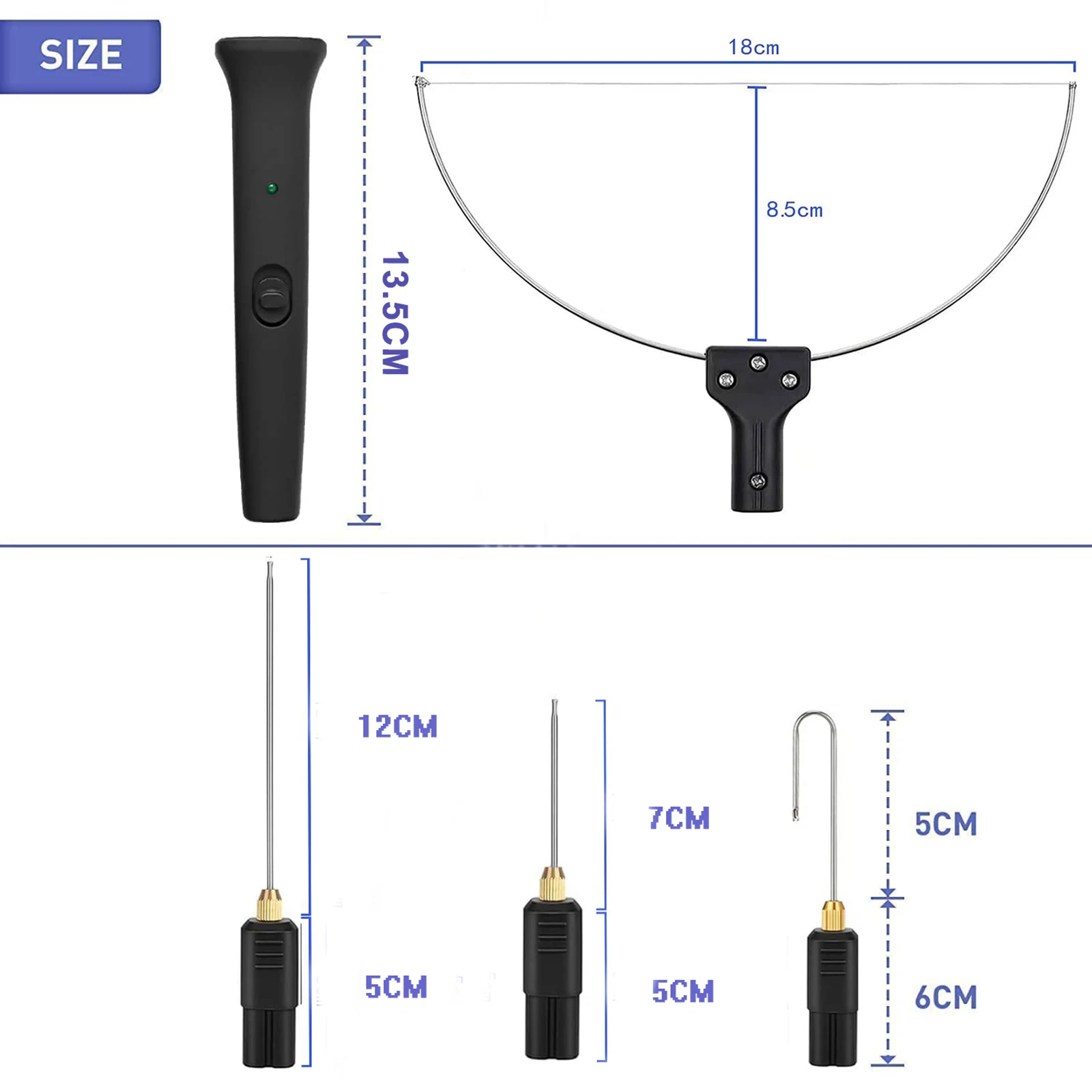 10 in 1 Electric Foam Cutter Kit Foam Cutting Pen with Transformer Adapter 0-300℃ Adjustable Temperature Styrofoam Cutting Tools