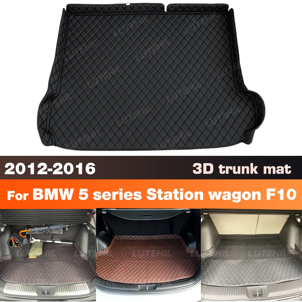 

LUTEHIL для BMW серии 5, Station Wagon F10 2012-2016, коврик в багажник автомобиля, высококачественный кожаный багажник, автомобильные аксессуары