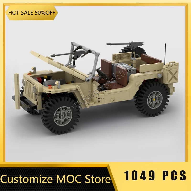 1049 Onderdelen Hot Selling MOC Jeep Model Modulaire DIY Set Bouwstenen Kinderen Montage Display Speelgoed Festival Verrassing Verjaardagscadeau
