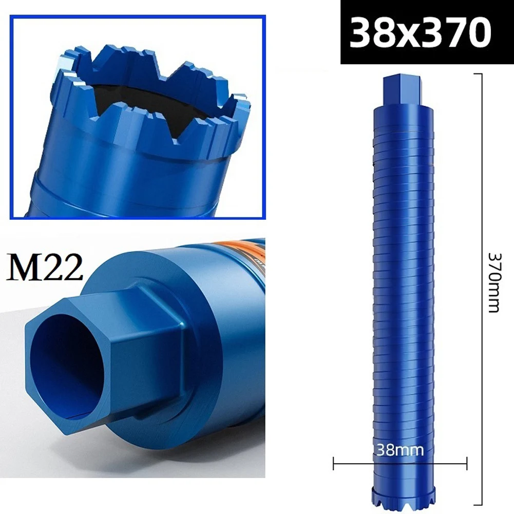 1PC M22 Diamond Hole Opener 370mm Concrete Core Drill Bit Dry Wet Hammer Perforator Drilling Hole Opener For Masonry Hard Brick