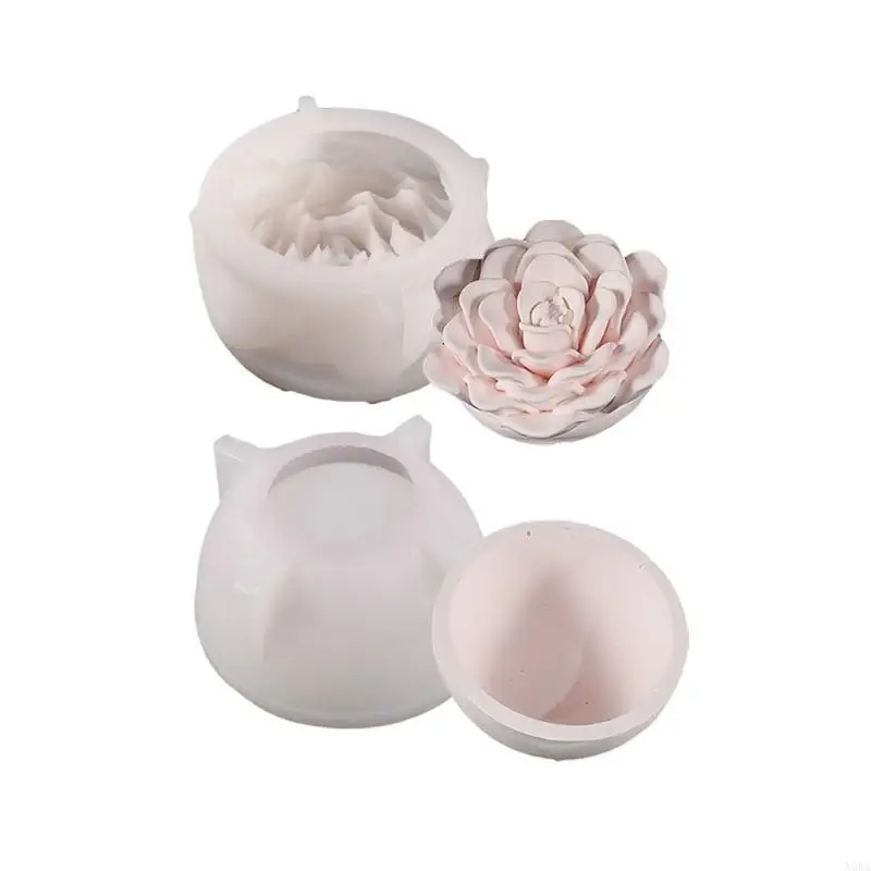 

N5KA Creative Flower Resin Castes Sturdy Silicone Mold Stylish Dishes Tray Molds Accessory for Customes Craft Projects