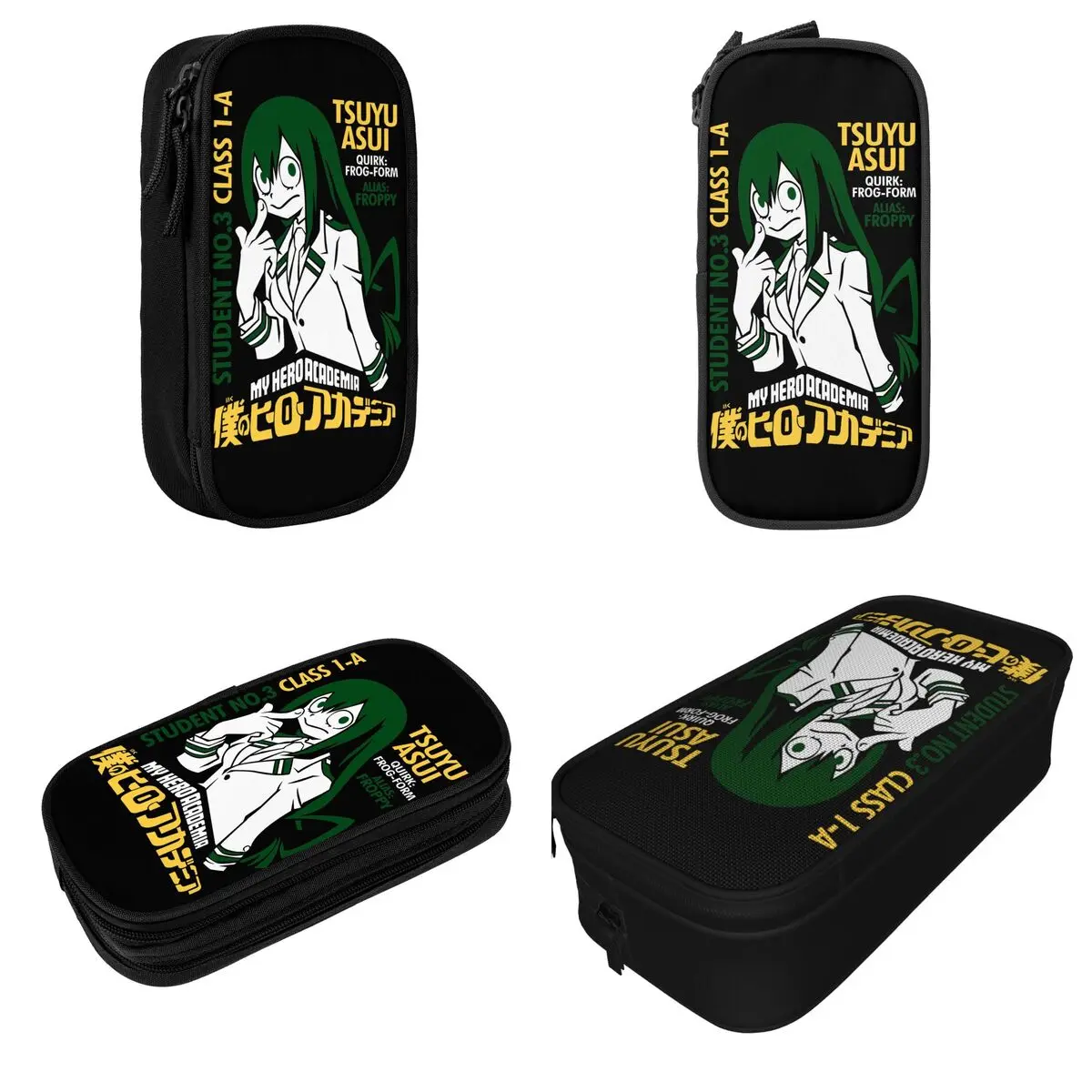 Creative My Hero Academia Boku No Hero Academia Froppy Pencil Case Pencil Pouch Pen Holder Big Capacity Bag Zipper Stationery