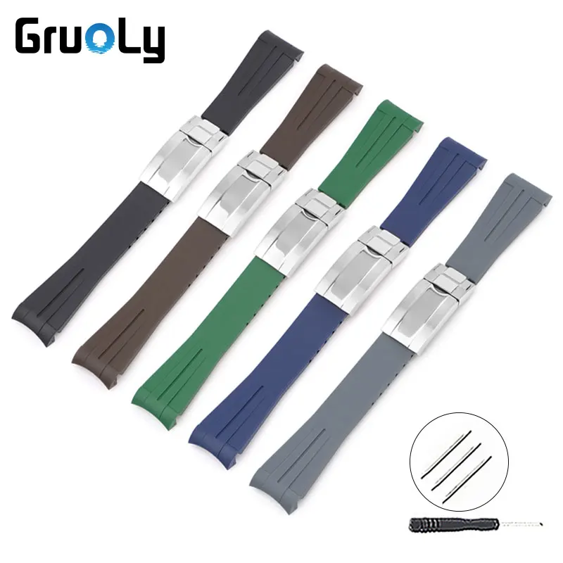 Correa de silicona TPU de 20mm para Omega Swatch MoonSwatch, correa de repuesto, pulsera para hombre y mujer, accesorios nuevos