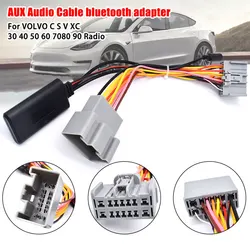 For Volvo C30 C70 S40 S60 S70 S80 V40 V50 V70 XC70 XC90 Car Bluetooth Module AUX-IN Audio Cable Adapter