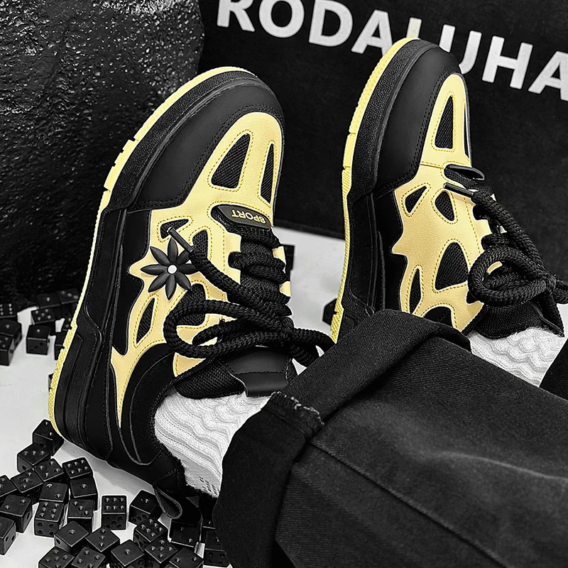 Modische Herrenschuhe Trendige Street-Skateboard-Schuhe Luxusmarke Trainingssneaker Atmungsaktive Freizeitschuhe Tenis Masculino – Detail 24