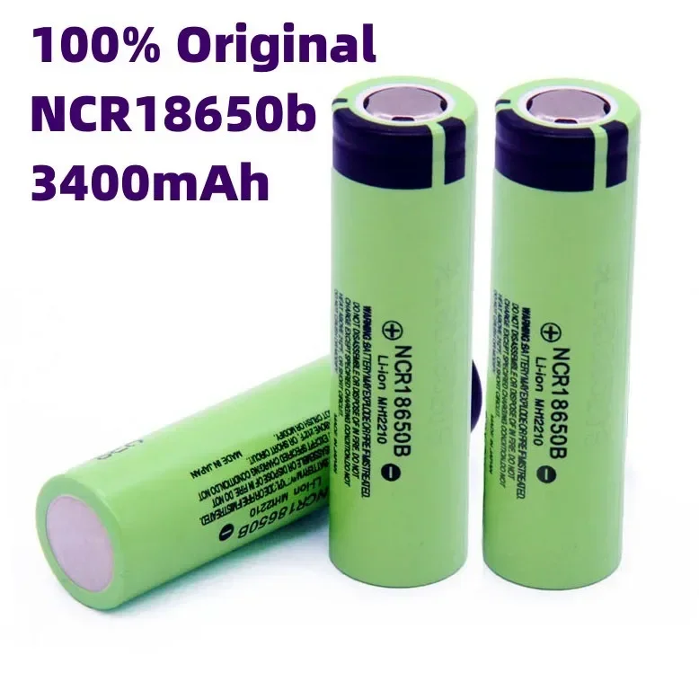 100% Original Batería.recargable Nueva 18650,3400mah 3.7v NCR18650B 3400mah Herramienta Eléctrica LED