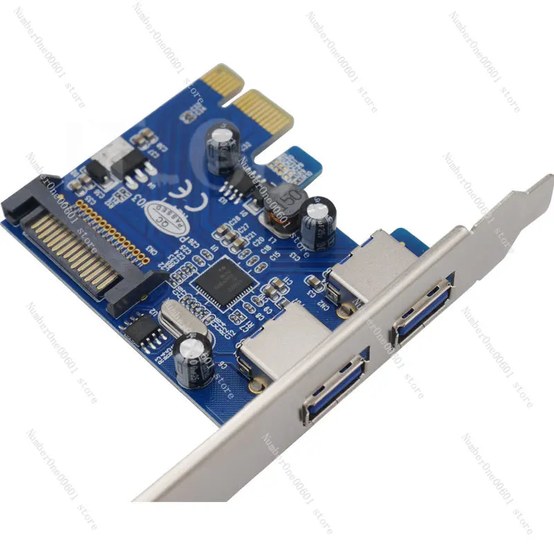 PCI-E To USB 3.0 Expansion Card 2-port Dual Port Expansion Independent Power Supply Core USB Card Hub