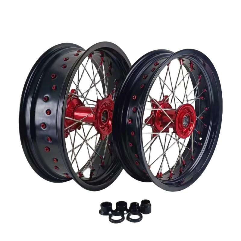

Dirt Bike Supermoto Motorcycle Alloy Wheels for Honda CRF 250R 450R 2003-2024