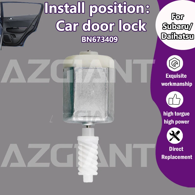 Actuador de cerradura de puerta de coche AZGIANT, Motor de 12V CC BN673409 de 12V CC para Subaru Justy M300/Daihatsu Terios J200 J2 SX Sirion XENIA Cuore