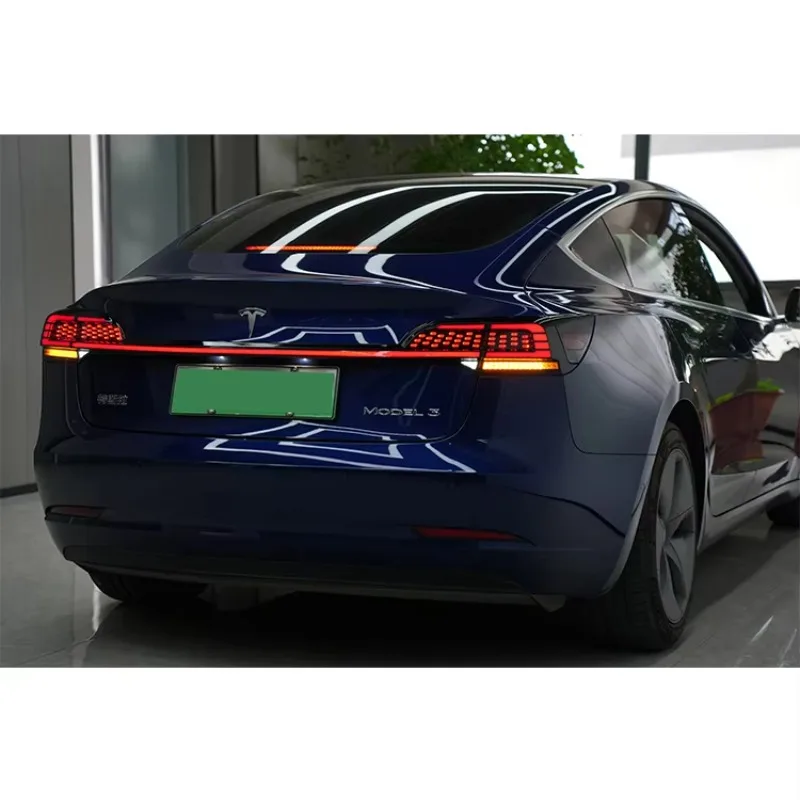 

Задние фонари Zhengwo для Tesla Model3 2019-2023, последовательный указатель поворота, анимация запуска, модифицированный задний фонарь Plug and Play