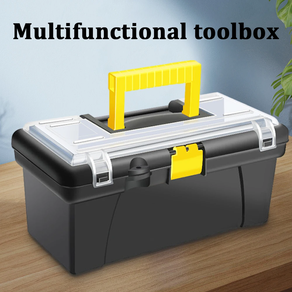 Portable Tool Box Multifunctional Portable Plastic Box Electrician Carpenter Electric Drill Storage Box Home Hardware Tool Box