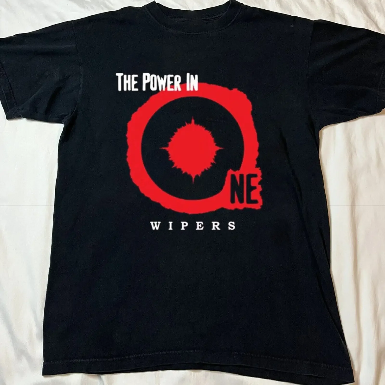 T shirt Wipers The Power in One Album regalo per collezione fan da S a 5XL AD138 vintage Washed Versatile graphic fashion