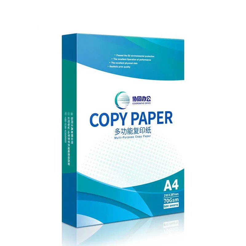 Copy paper A4 white color printing 500 sheets/pack multifunctional printing paper draft paper hand for office