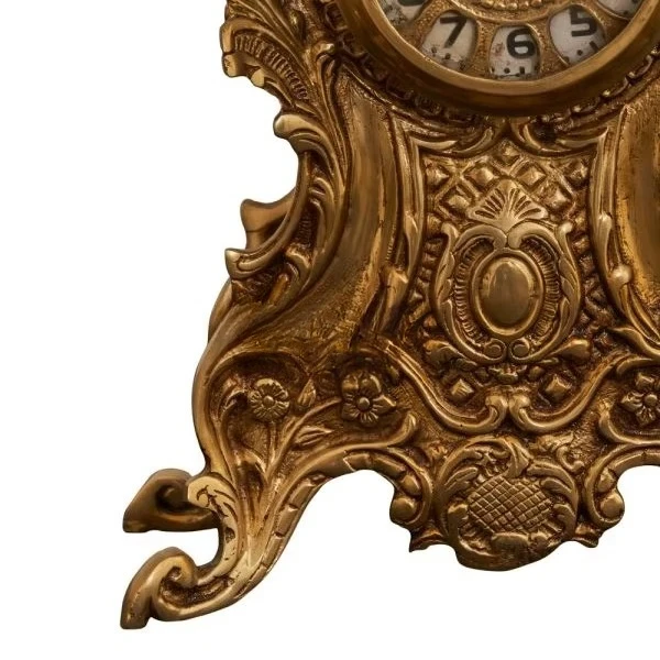 ساعات عباءة رائعة من النحاس العتيق بتصميم ديكور عتيق فاخر، ساعات كلاسيكية مصنوعة يدويًا، ديكور داخلي أنيق