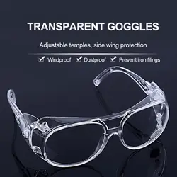 Outdoor Sports Goggles Motorcycle Windshield Sand Dust Ski Goggles Transparent Goggles Transparent Safety Glasses