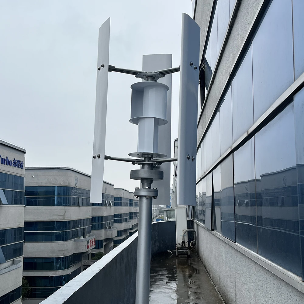 Meteor 3000W 5000W 12V 24V 48V Vertical Axis Magnetic Generator Wind Turbine Free Energy Low Speed Low Noise Household Farm 220V