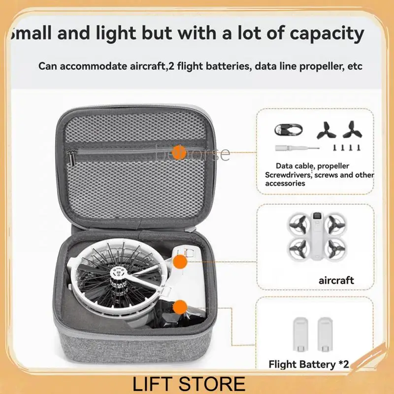 BTLIFE-حقيبة تخزين ل DJI فليب الطائرة بدون طيار المحمولة المنظم حمل صندوق للصدمات هارد شل حقيبة واقية ل DJI الوجه #2