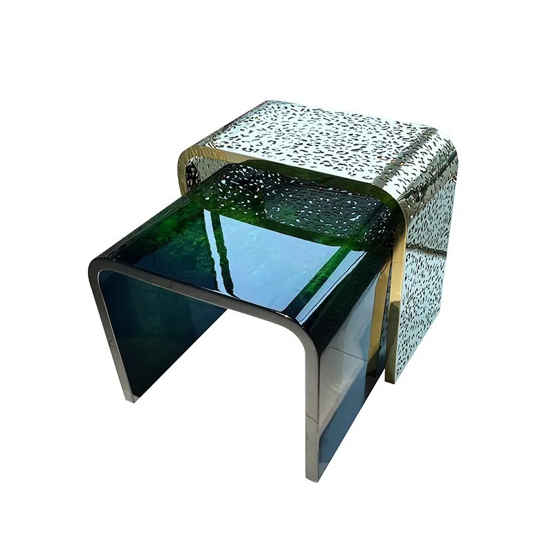 

Light luxury solid wood modern coffee table