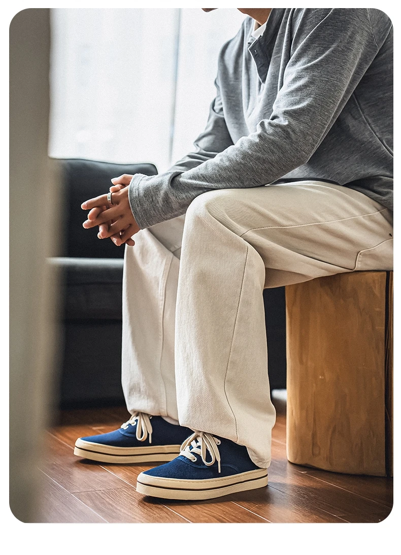 Sommer-Herren-Segeltuchschuhe, bequeme, atmungsaktive, lässige Turnschuhe, modische, niedrig geschnittene Designer-Schuhe für Herren, Vulkanisationsschuhe – Detail 5