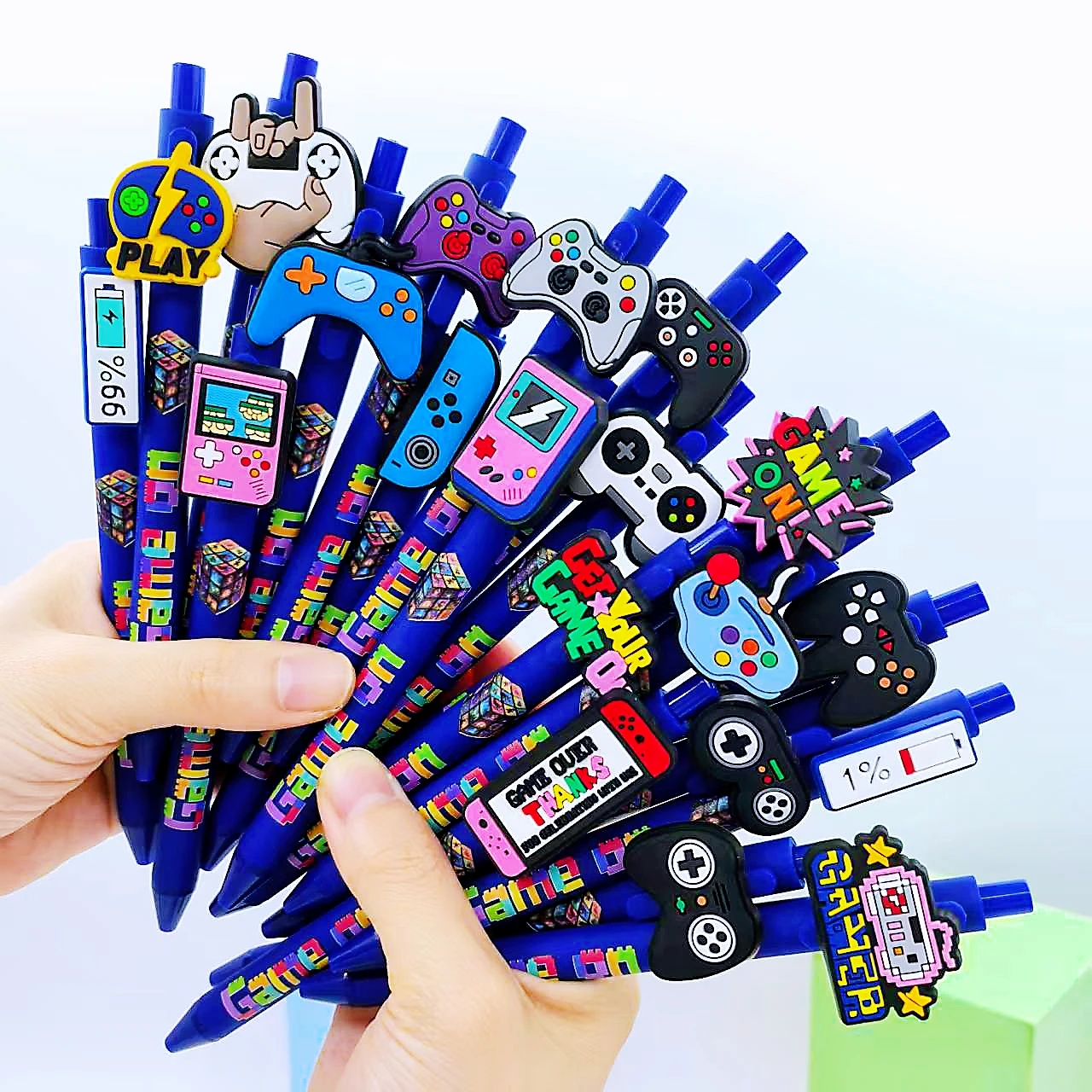 

7 шт./13 шт., серия геймпада, шариковая ручка, голубая ручка, ручка для печати, креативные подарки, игровая гелевая ручка