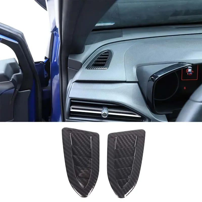 

For Subaru WRX VB 2021 2022 2023 Car Dashboard Air Outlet Frame ABS Carbon Fiber Interior Accessories