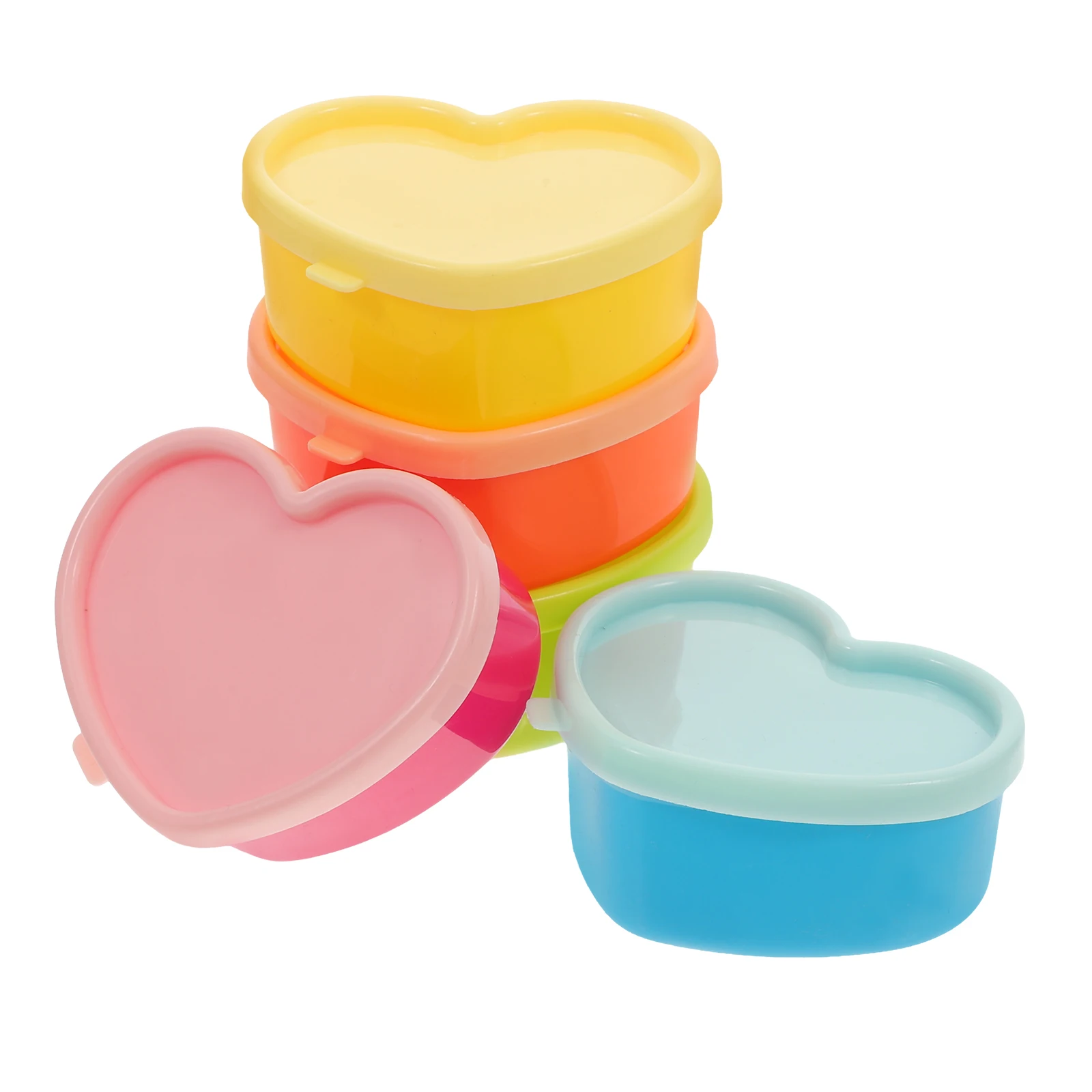 

5 Pcs Snack Storage Box Mini Sauce Containers Food Vinegar Dispenser Small Condiment Boxes Portable Kitchen Picnic BBQ Easy
