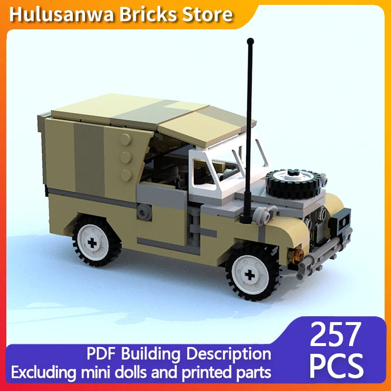 ชุดตัวต่อรถออฟโรดซีรีส์ 2 ของกองทัพ แบบ MOC อุปกรณ์สงคราม เทคโนโลยีแบบโมดูลาร์ ของขวัญวันหยุด ประกอบเอง ของเล่นเด็ก