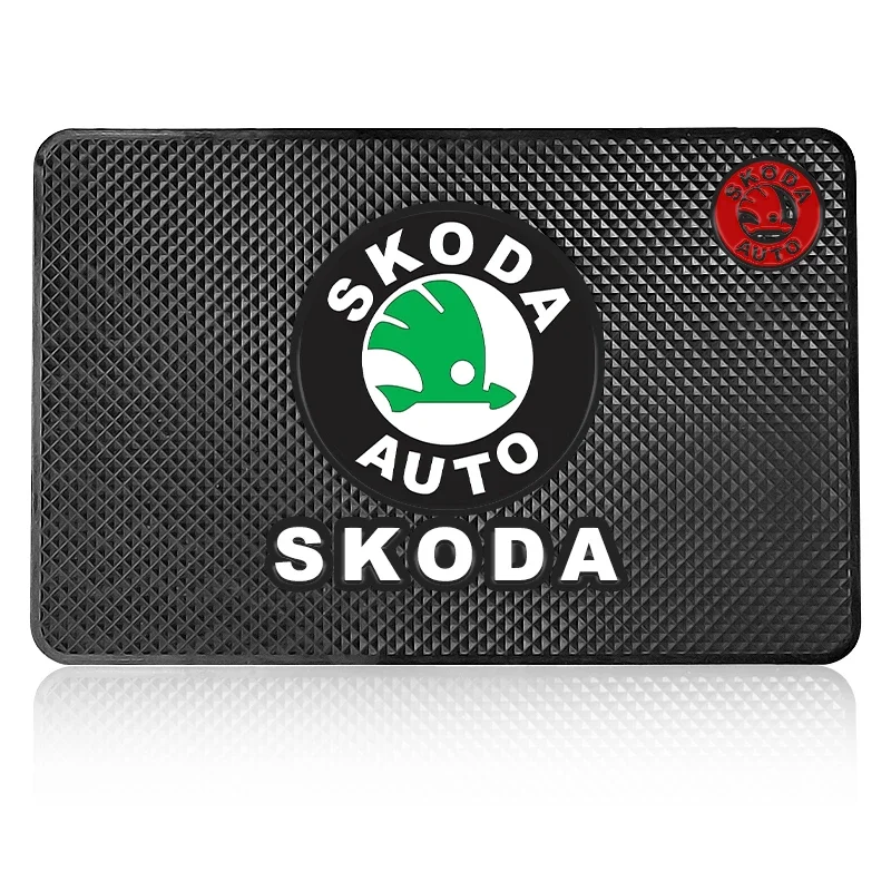 1Pcs Car Anti Slip Mat Phone Holder Non-Slip Pad Car Accessories For Skoda Octavia Fabia Kamiq Kapoq Kodiaq Rapid SCALA Superb